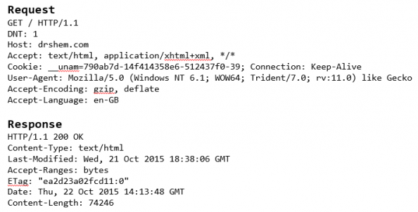 Figure 1: HTTP Request - Well Configured Proxy